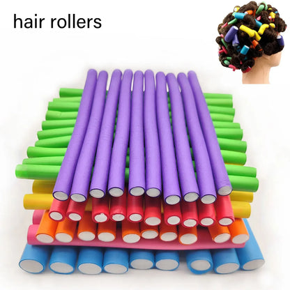 10PCS Flexible Hair Curling Rods – Soft Foam Bendy Twist Curls, No Heat Flexi Rollers for Hair Styling