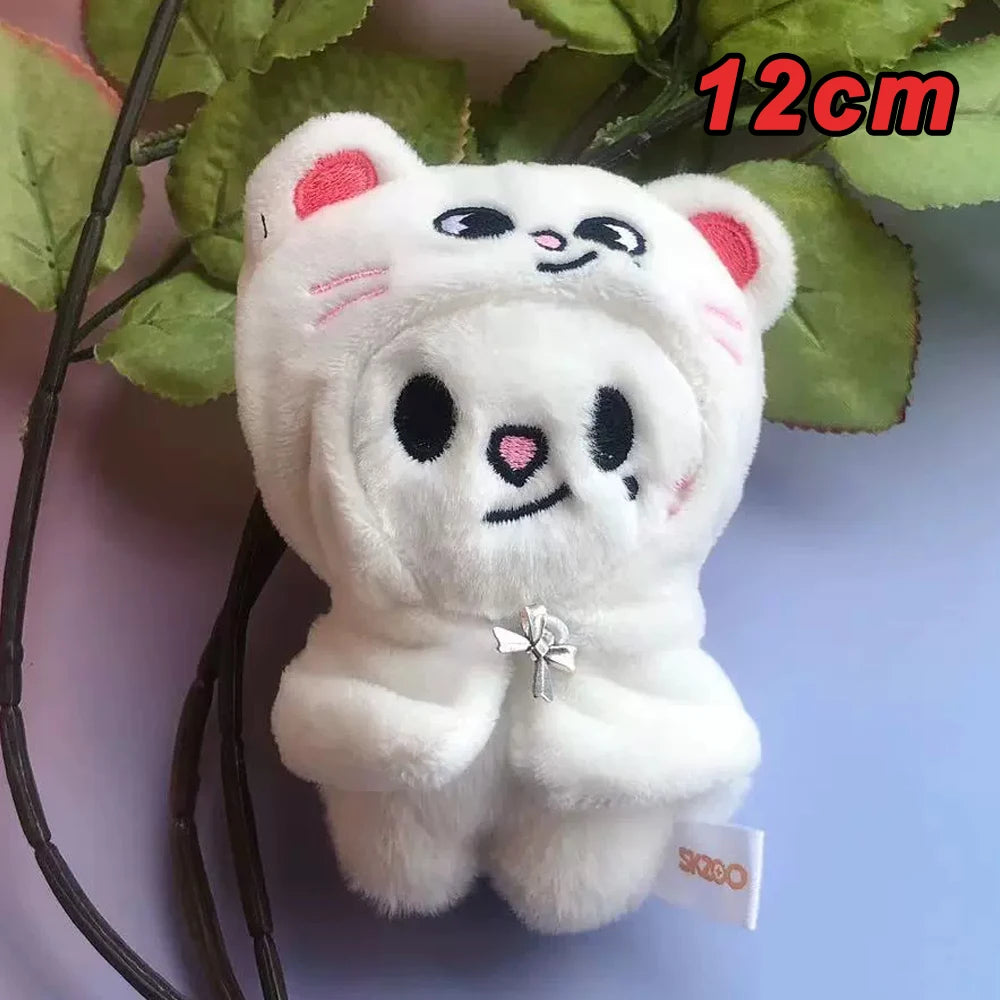 310style Skzoo Plush Pencil Case – Kawaii Kpop Stray Wolf Stuffed Animal Toy, Cartoon Plush Doll for Kids Gift