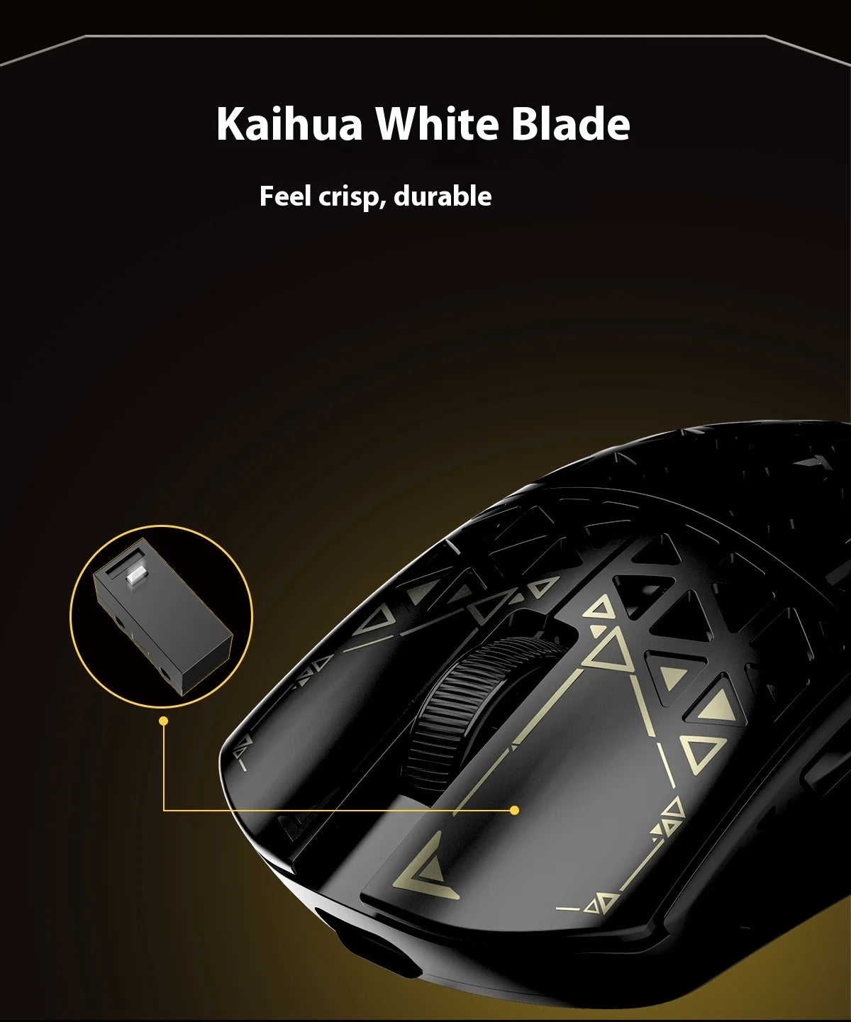 IPI Piao Float Wireless Gaming Mouse — Dual 8K Carbon Hell Out, 3-Mode Bluetooth, Lightweight Esports Custom Mouse for PC & Laptop