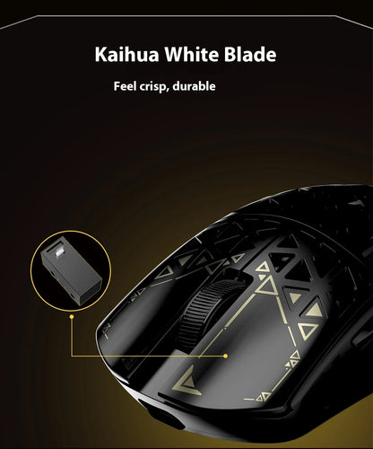 IPI Piao Float Wireless Gaming Mouse — Dual 8K Carbon Hell Out, 3-Mode Bluetooth, Lightweight Esports Custom Mouse for PC & Laptop