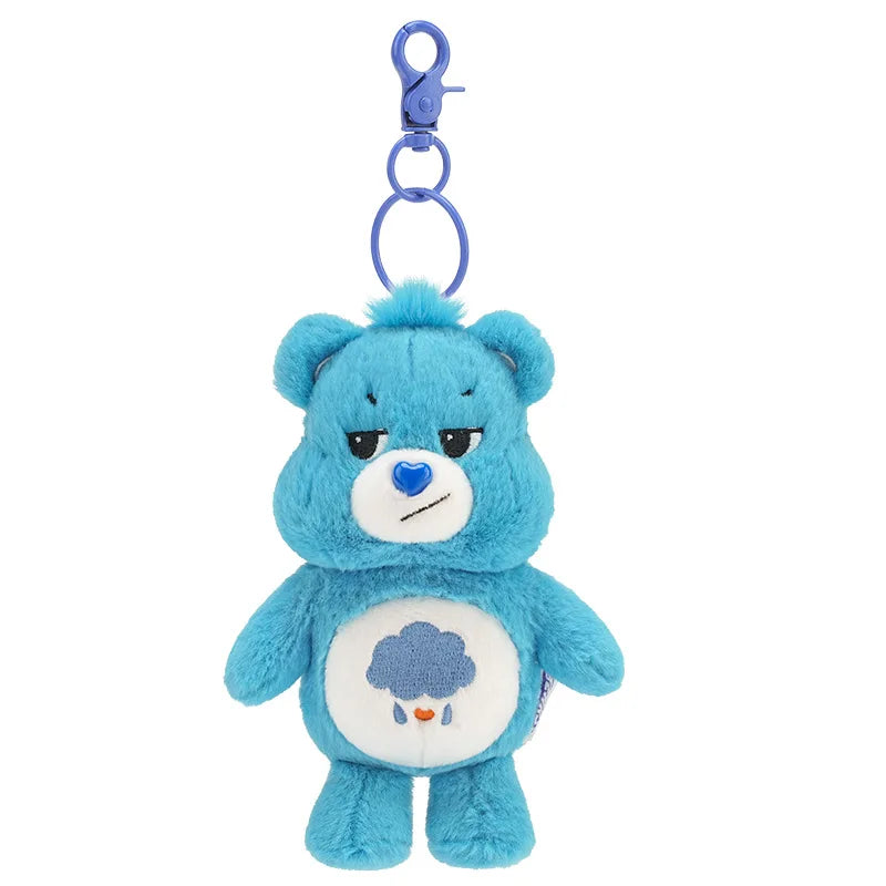 Care Bears Rainbow Plush Keychain - Kawaii Sound Toy Bag Charm & Birthday or Christmas Gift