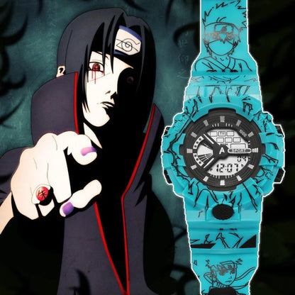 Naruto Uzumaki Digital Watch - Cute Anime Cartoon Electronic Wristwatch for Fans and Everyday Wear