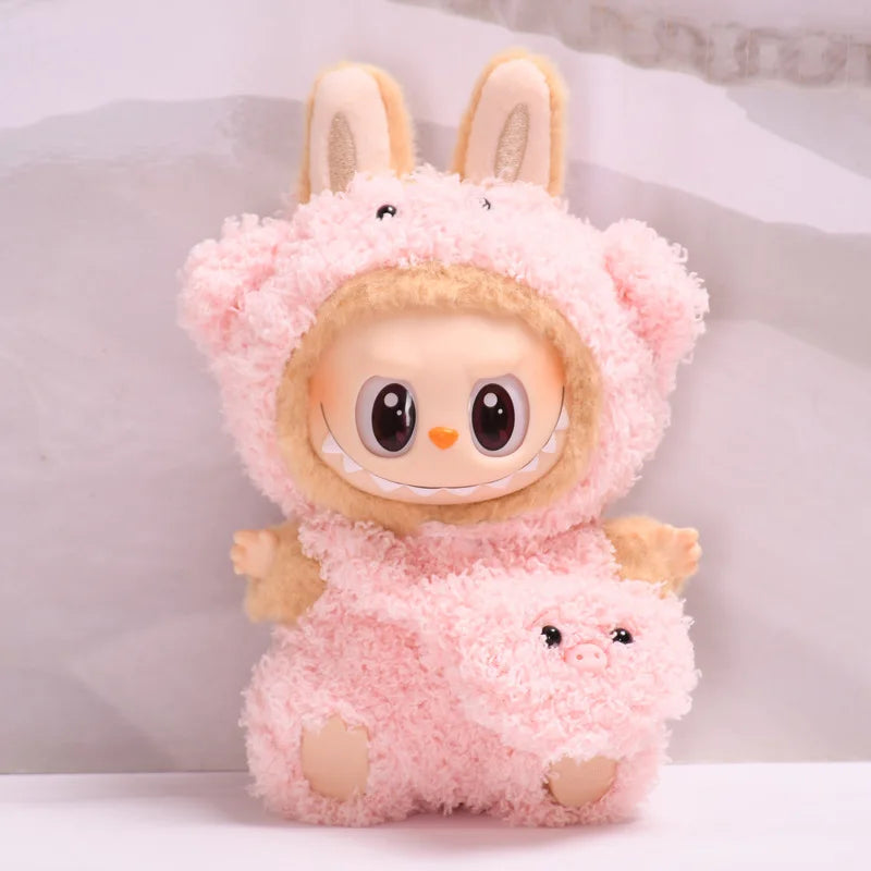 New Hot 2.0 Labubu Doll Outfit — Have A Seat Series Macaron The Monsters Vinyl Doll Clothes & Cap Accessories