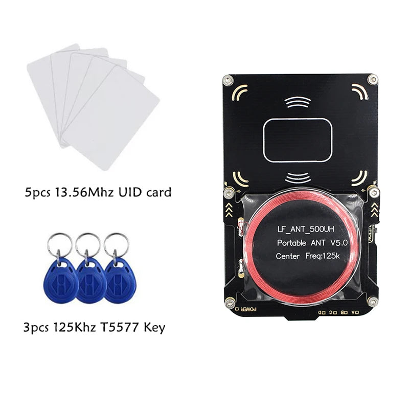 Proxmark3 5.0 NFC Card Copier Kit – 13.56MHz/125kHz Smart Chip Duplicator & IC/ID Badge Reader Writer