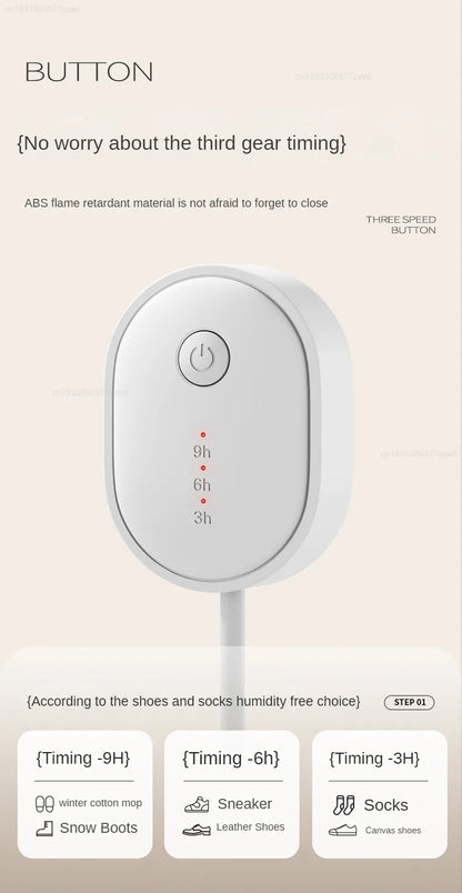 Xiaomi Sothing Zero Pro Shoe Dryer – Quick Drying, Sterilizing & Deodorizing with Timer | Ideal for Students & Adults
