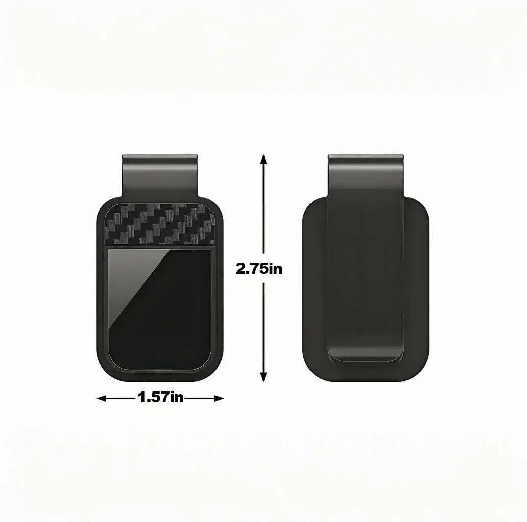 Car Sun Visor Sunglasses Holder - Stable Eyeglass Clip with Card & Ticket Storage Organizer