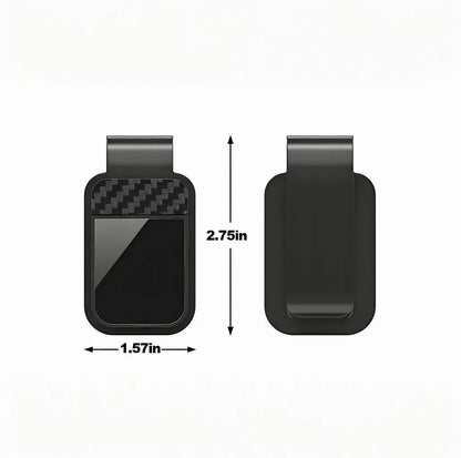 Car Sun Visor Sunglasses Holder - Stable Eyeglass Clip with Card & Ticket Storage Organizer