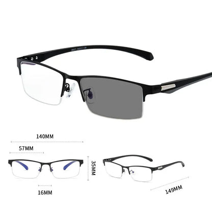 Smart Photochromic Reading Glasses for Men – 2-in-1 Trendy Unisex Presbyopia Sunglasses +1.0 +1.5