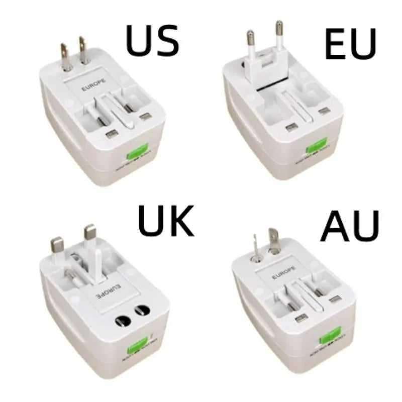 Universal Power Plug Adapter - International Travel AC Charger Converter for EU, US, AU, UK, Electrical Socket Outlet