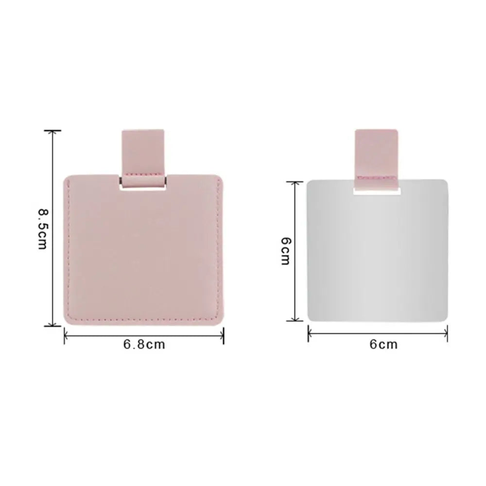 Ultra-Thin Stainless Steel Makeup Mirror - Mini Portable Pocket Hand Cosmetic Mirror & Personalized Beauty Gift