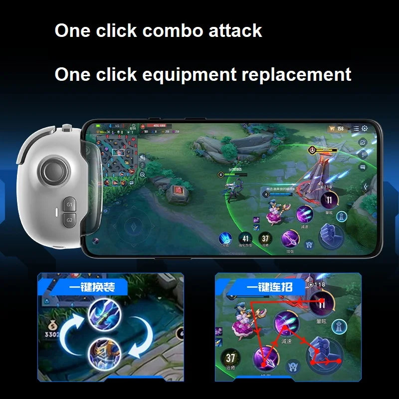 MEMO MB03 Pro Mobile Game Controller – Smart Joystick with One-Click Switch, Recoil Control & Vibration for iOS & Android Gaming