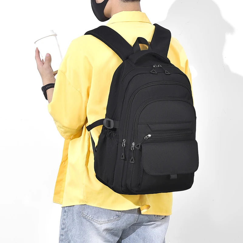 Multi-Layer Waterproof Oxford Backpack - Large Capacity, Stylish Commuter and Student Bag for Out-of-Town Travel