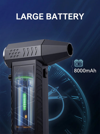 300,000 RPM Turbo Jet Blower X9 – High-Speed Wireless Compressed Air Duster, Portable Turbo Fan for Dust Cleaning
