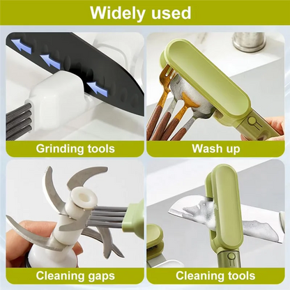 P4 Tableware Cleaning Brush – Strong Decontamination Scrubber in Green for Dishes & Utensils