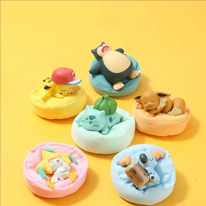 Dreamy Pokémon Blind Box Figures - Cute Pikachu and Kirby-Style Desktop Ornaments for Office Décor and Gifts