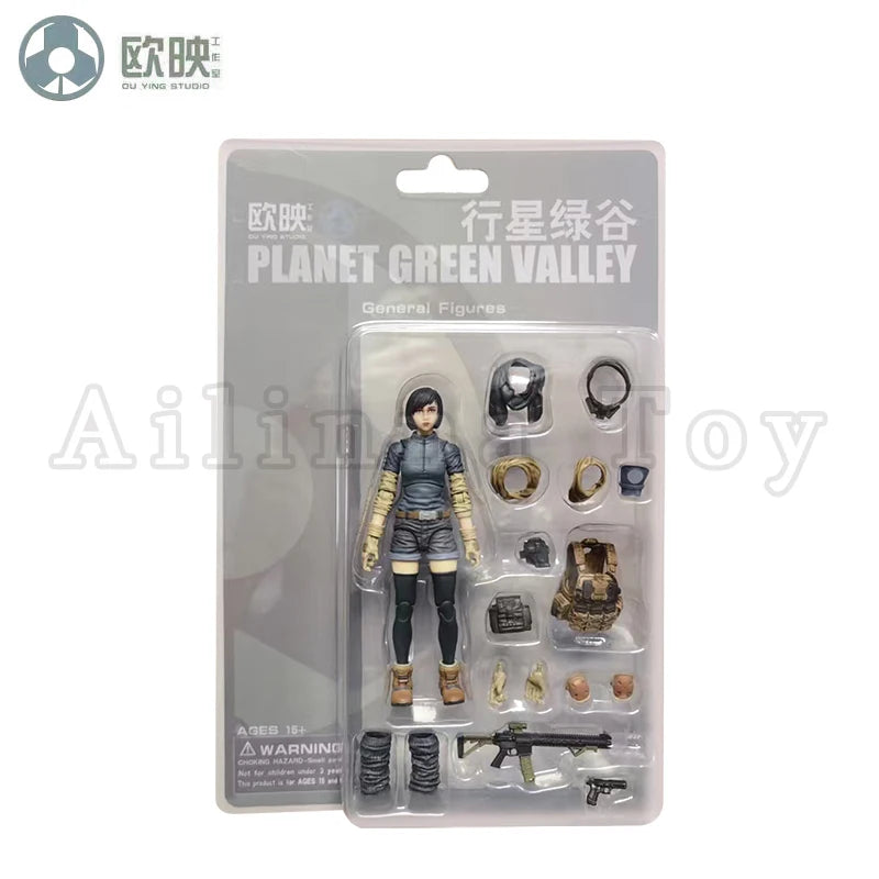 Ou Ying Studio 1/18 Planet Green Valley PGV 3.75" EFSA Female Action Figure — Anime Model Collectible