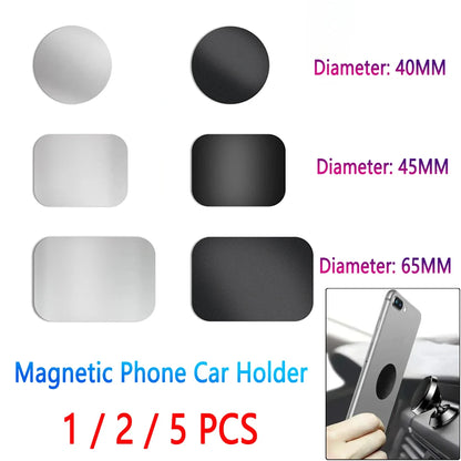 Magnetic Phone Holder for Car - Universal Iron Sheet Disk Sticker Mount for All Smartphones