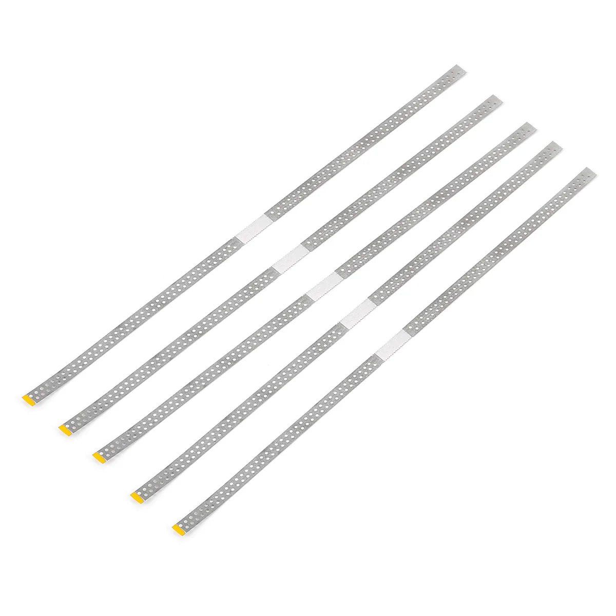 AZDENT Dental Diamond Polishing Strips – 5pc Stainless Steel Orthodontic IPR Fine & Medium Polish