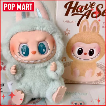 Genuine POP MART Labubu Vinyl Plush Pendant — Macarons “Have A Seat” & Coca Cola Series Blind Box Toys V1-V3