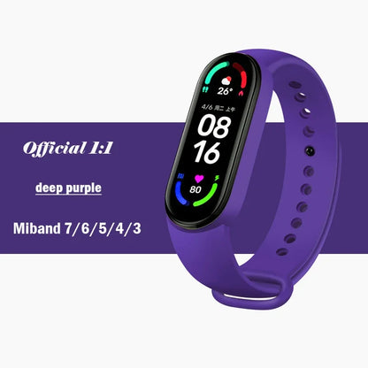 Silicone Strap for Xiaomi Mi Band 3-7 NFC – Sport Replacement Wristband Bracelet
