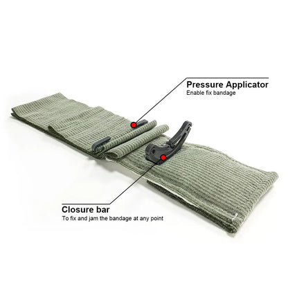 4/6 Inch Israeli Emergency Bandage - Tactical Combat Wound Dressing, IFAK Compression Trauma First Aid for Military Use