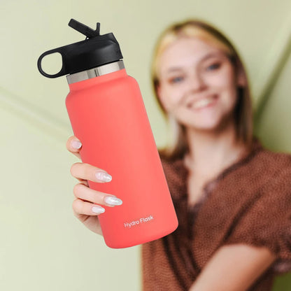 40oz Insulated Water Bottle – Stainless Steel Vacuum Flask, Keeps Drinks Hot & Cold, Flex Cap