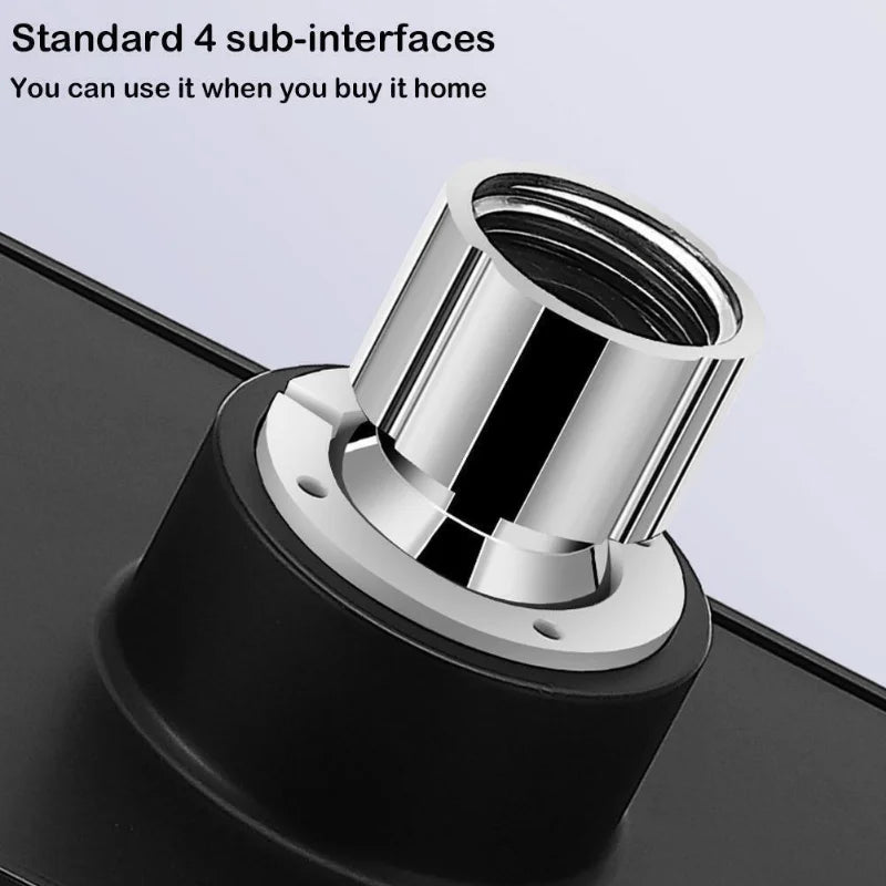 360° Mini-Surround Pressurized Shower Head – Large Rain Showerhead for Bathroom Accessories