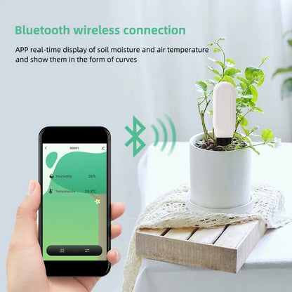 WiFi Zigbee Smart Soil Tester – Bluetooth Moisture, Humidity & Temperature Sensor with Mobile App for Real-Time Plant Monitoring