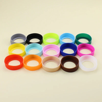 70mm Silicone Cup Bottom Cover – Anti-Skid Coaster Sleeve for Water Bottles and Cups