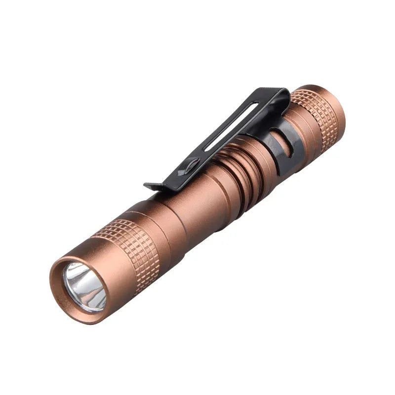 Mini Portable LED Pen Light with Clip – Ultra Bright High Lumens Pocket Flashlight Torch for Camping, Outdoor & Emergency Use