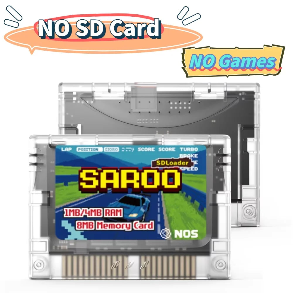 EPICJOY SEGA Saturn SAROO Optical Drive Emulator — SDLoader FlashCart with 1MB/4MB RAM & 8MB Memory Card