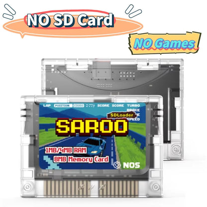 EPICJOY SEGA Saturn SAROO Optical Drive Emulator — SDLoader FlashCart with 1MB/4MB RAM & 8MB Memory Card