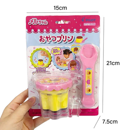 Food Feeding Pudding Toy - Strawberry Pretend Play Early Education & Desktop Decoration Doll