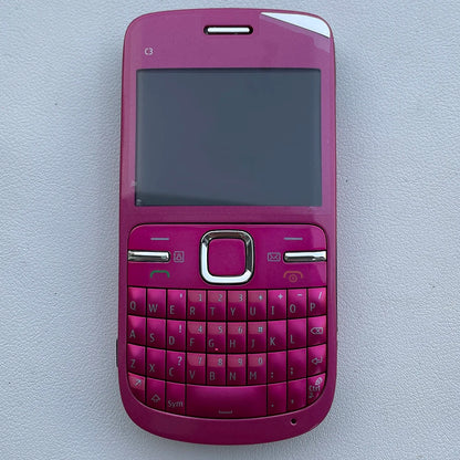 C3-00 Unlocked Mobile Phone - 2.4" GSM 2G QWERTY Keyboard Cellphone with 2MP Camera