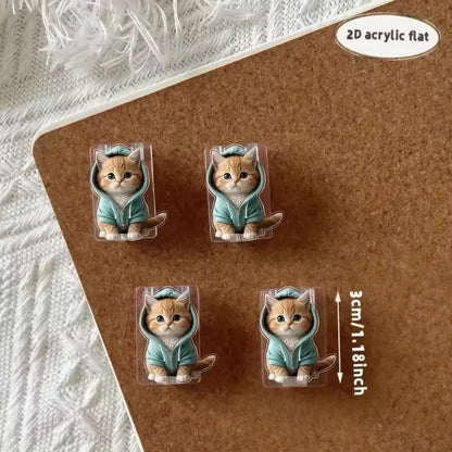 2PCS Cartoon Cat Cable Protectors - Cute Type-C Charging Cord Saver for Preventing Cable Breakage