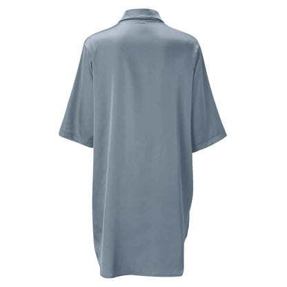 Women’s Silky Soft Long Sleeve Pajamas – Solid Color Sexy Nightshirt, Comfortable Home Sleepwear