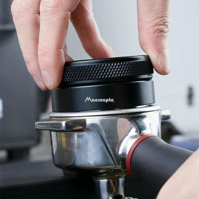 Coffee Distributor Espresso Leveler — Adjustable Palm Tamper with 3 Angled Slopes for 51/53/58mm Portafilters
