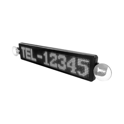 Advertising Programmable LED Message Board - DIY Scrolling Text Display for Car Rear Windows, Cafes, Bars, and Store Signs