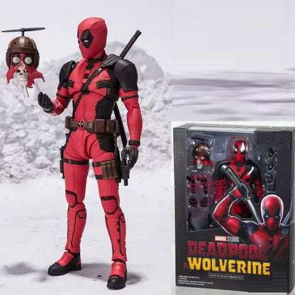 Deadpool X-Men Legend Series Action Figure - Wade Wilson Jointed Collectible Model Toy for Display & Gift