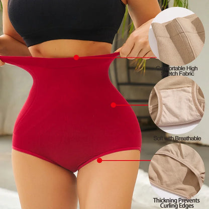 High Waist Tummy Control Shapewear Panties for Women - Slimming Briefs with Butt Lifter and Belly Shaping Features