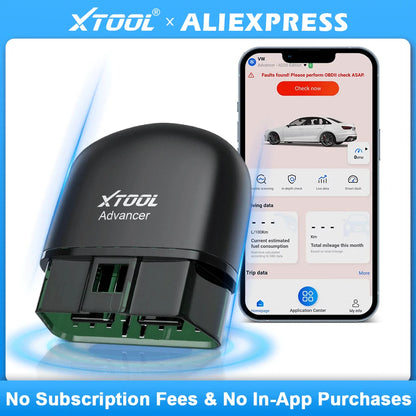 XTOOL Advancer AD20 Mini Bluetooth 5.0 OBD2 Scanner – Full Car Diagnostic Tool, Read/Clear Fault Codes, Universal