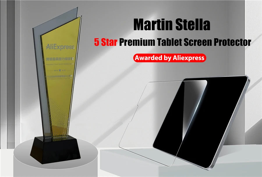 2-Pack Tempered Glass Screen Protector for iPad Pro & Air 12.9"/13"/11" — Compatible with M2/M3/M4/M5 (2024–2025)