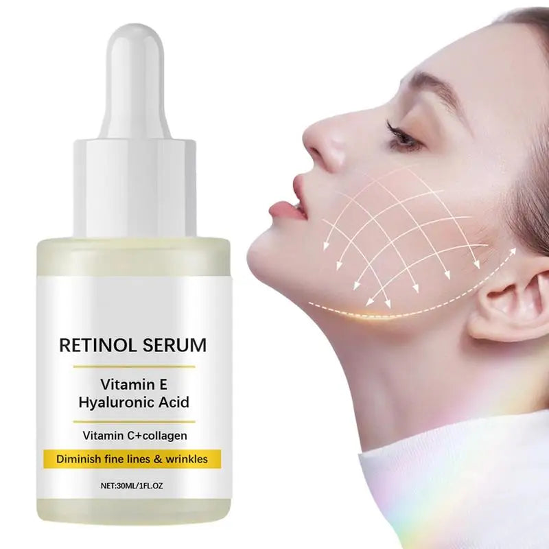 Retinol Face Serum – Deep Moisturizing, Anti-Aging, Fine Line Fading, Firming & Lifting Serum with Hyaluronic Acid