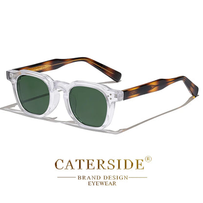 CATERSIDE Small Frame Square Sunglasses - Fashion Unisex Eyewear for Travel, Parties & Business
