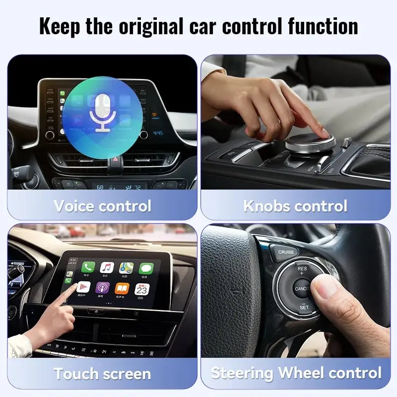 XUDA 2025 Wireless CarPlay & Android Auto Adapter – Smart Mini Plug & Play Box with Fast WiFi Connection, Universal for Nissan Vehicles