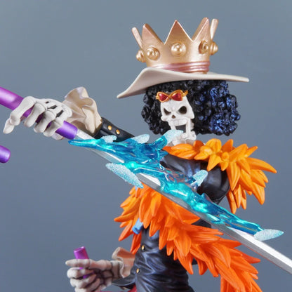 33cm One Piece Brook Action Figure – PVC Anime Statue for Desktop Collection & Gifts