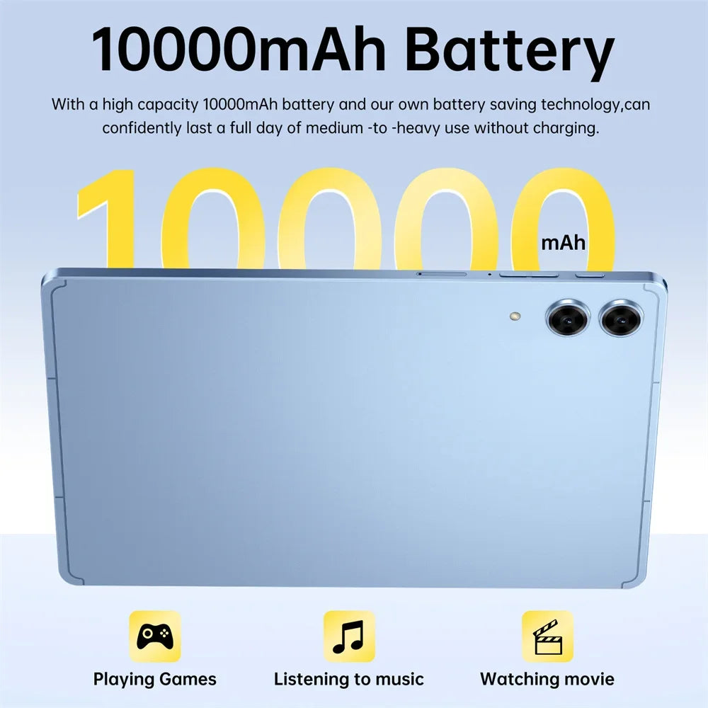 10.1" S10 Ultra Kids Tablet – Global Edition Android 15, 5G Dual SIM, Gaming Tablet 22GB+2TB, 10000mAh