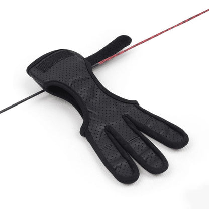 Professional Archery Sheepskin Gloves – Three-Finger Non-Slip Breathable Protective Gear