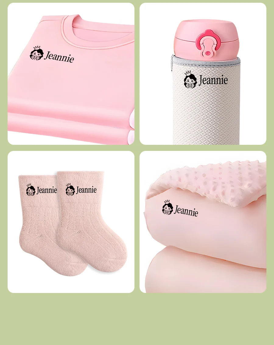149pcs Personalized Name Stamp Set – Waterproof, Non-Fading Baby & Kindergarten Engraved Seals, Perfect Student Gift