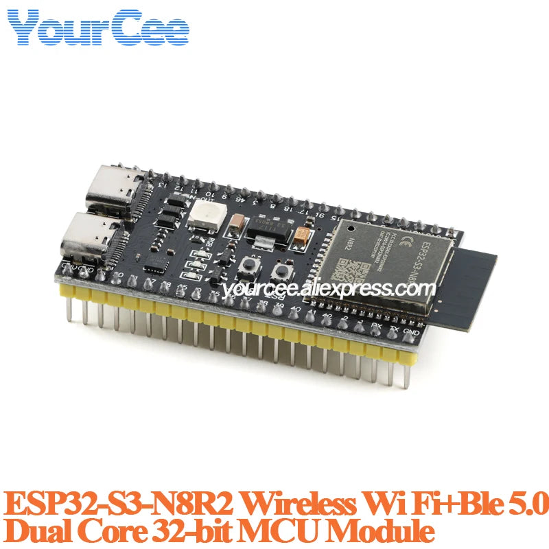 ESP32-S3 Dual Type-C Development Board - N16R8 N8R2 Core Module with Antenna Base for IoT Projects